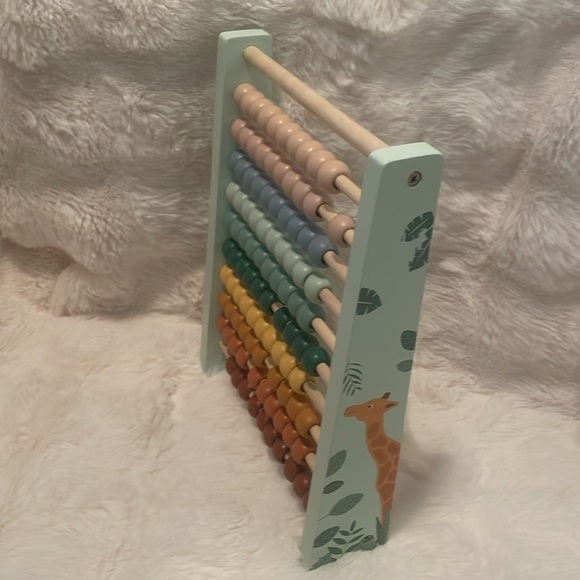 Beautiful Wooden Rainbow Pastel Abacus Montessori Style - Picture 4 of 8